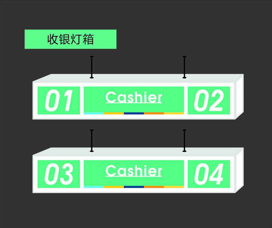 收銀燈箱-3